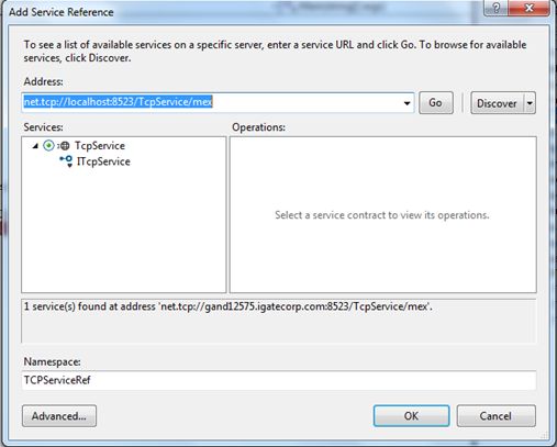 add reference to service endpoint address